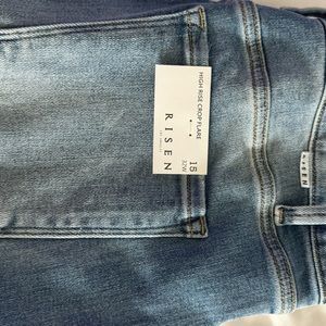 Risen high rise crop flare size 15